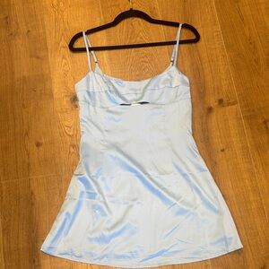 Princess Polly Sky Blue Satin Chemise